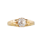 Diamond Gold Solitaire Ring - image 2