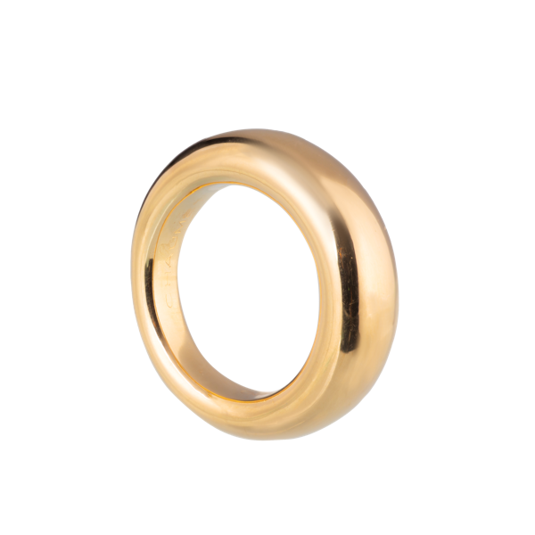 Vintage Chaumet 18K Yellow Gold Anneau Dome Ring - image 1