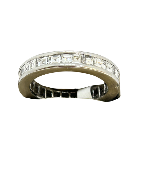 Lovely Radiant-Cut Full Eternity Diamond ring at Deco&Vintage Ltd - image 1