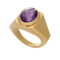 Bvlgari 22kt. gold amethyst ring - image 1