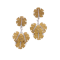 Frederico Buccellati 18KT Gold Leaf Earrings with diamonds - image 1