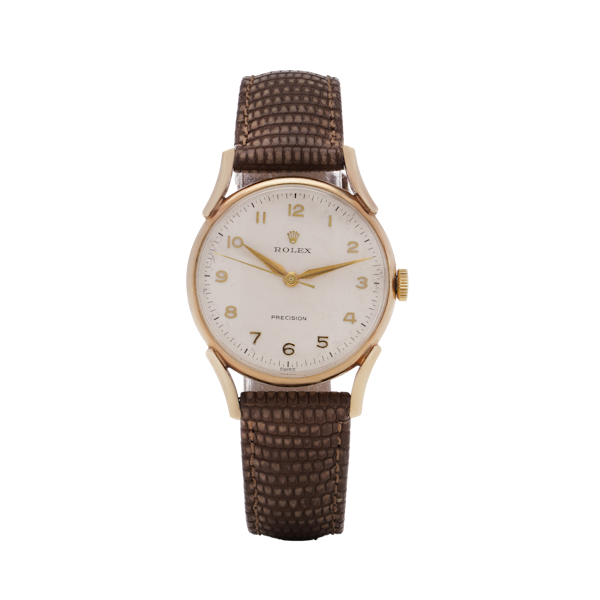Rolex Precision 9kt Gold Mechanical Movement Men's Wristwatch - image 1