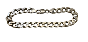 Men’s Sterling Silver ‘S’ Link Bracelet