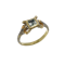 Renaissance revival 22kt yellow gold ring with rock crystal and enamel - image 1