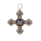 22kt. Micro Mosaic cross with Religious Christianity motifs - image 1