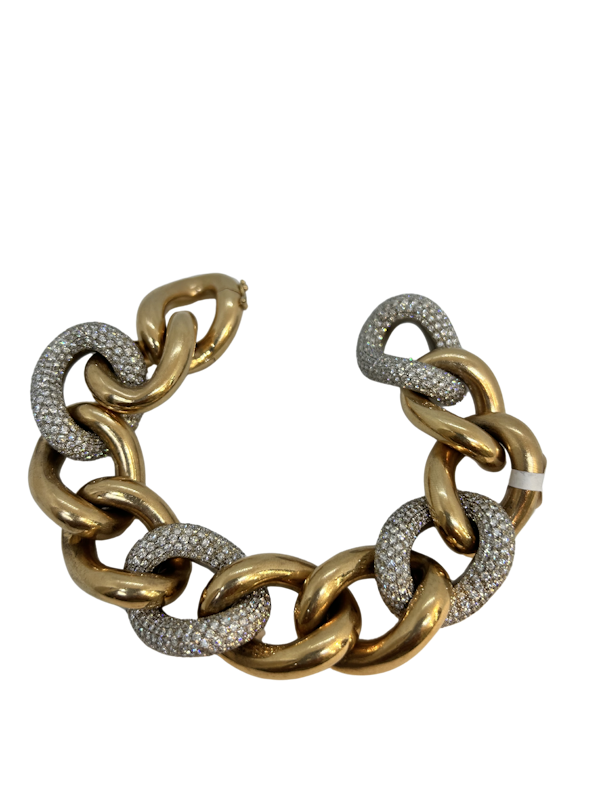 Beautiful diamond 18ct gold bracelet at Deco&Vintage Ltd - image 1