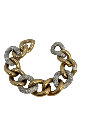 Beautiful diamond 18ct gold bracelet at Deco&Vintage Ltd