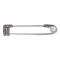 Platinum Pearl Diamond Safety Pin Brooch - image 2