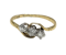 Gold and Platinum Diamond Trilogy Ring - image 1