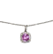 Pink Sapphire and Diamond Pendant - image 1