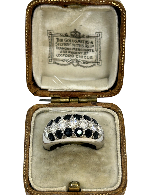 Lovely Vintage Diamond and Sapphire Ring,Deco&Vintage,stand 324 - image 1