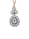 Antique old mine cut diamond pendant SKU: 7505 DBGEMS - image 1