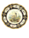 Signed Royal Worcester topographical plate - image 1