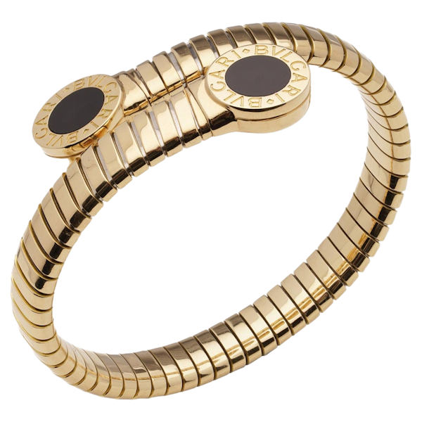 Bvlgari 18kt. gold Tubogas cuff bangle - image 1