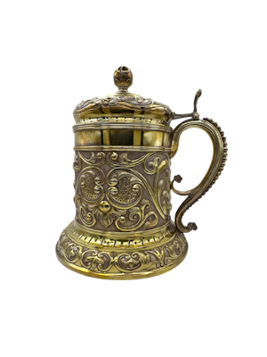 Large Russian silver guild tankard, St Petersburg 1860.