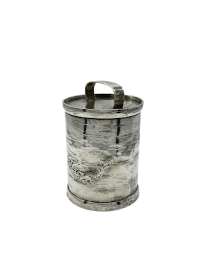 Antique Russian silver trompe l'oeil honey pot, Moscow 1868