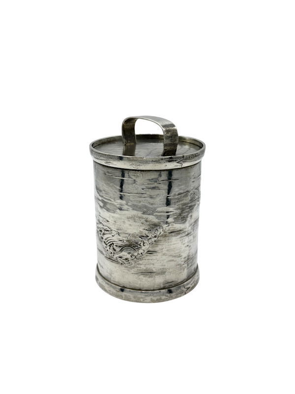 Antique Russian silver trompe l'oeil honey pot, Moscow 1868 - image 1