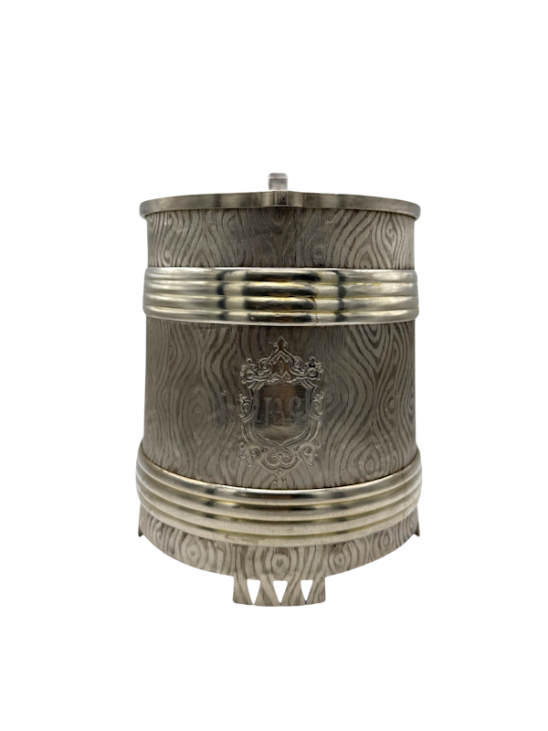 Antique Russian silver trompe l'oeil tankard, Moscow 1869. - image 1