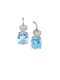 Blue topaz and diamond drop earrings SKU: 7669 DBGEMS - image 1