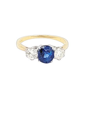 Three Stone Diamond engagement ring SKU: 7671 DBGEMS