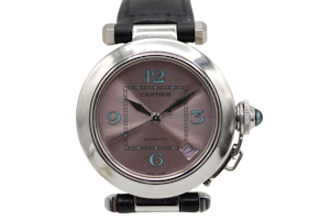 Cartier Pasha C Medium Pink Blue Dial Limited Edition W3108199