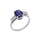 Platinum Diamond Burma Sapphire ring ( Not heated ) - image 1