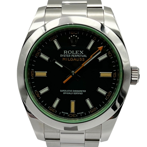 ROLEX MILGAUSS GREEN 116400 GV FULL SET 2011 - image 1