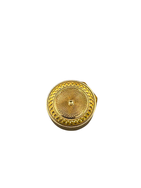 English 18 ct gold vinaigrette box, Birmingham 1862. - image 1