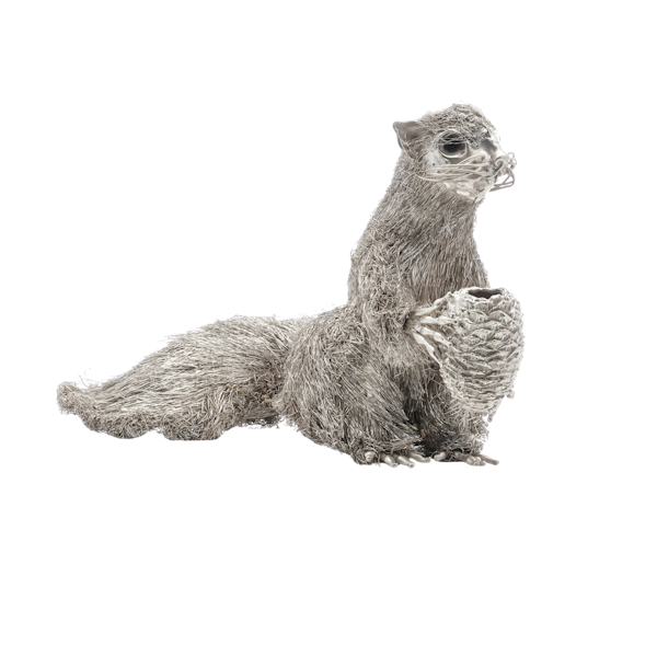 Mario Buccellati's 925 silver figurine of a squirrel - image 1