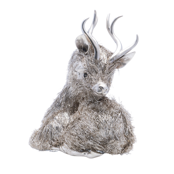 Mario Buccellati 925 silver fallow - deer figurine - image 1