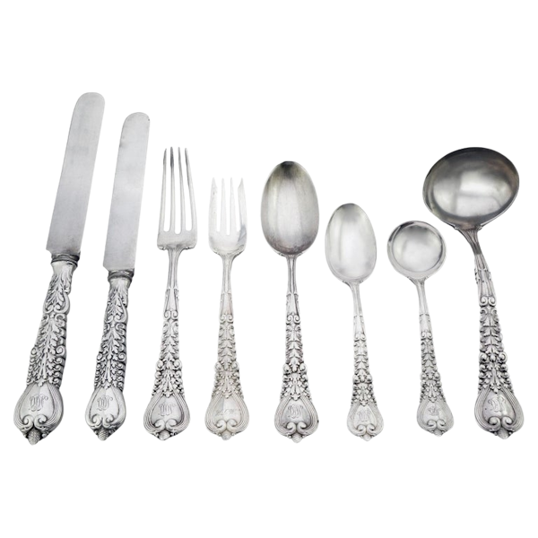 Tiffany & Co. Florentine pattern silver cutlery set of 8 - image 1