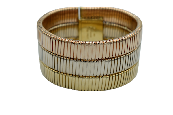 Bulgari Three Colour Gold Tubogas Bracelet - image 1