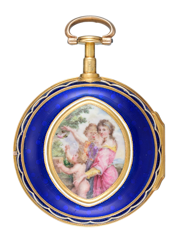 Gold and Enamel English Verge - image 1