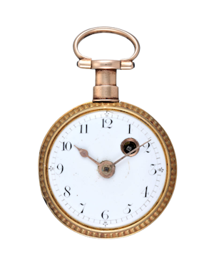 Unusual Small Gold Engine Turned Verge