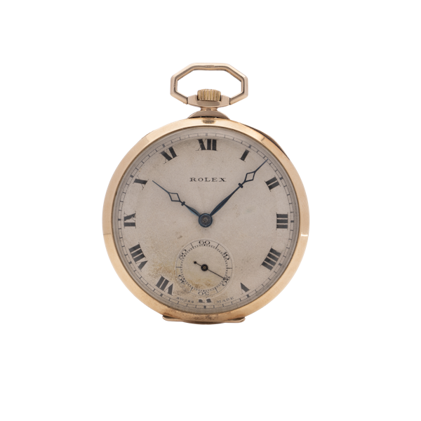 Rolex antique 9kt gold pocket watch - image 1