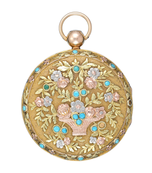 Turquoise Set Gold Swiss Verge
