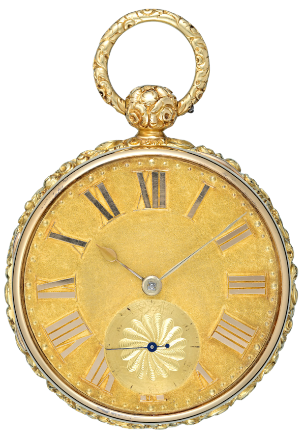 Gold English Full Plate Chronometer - image 1