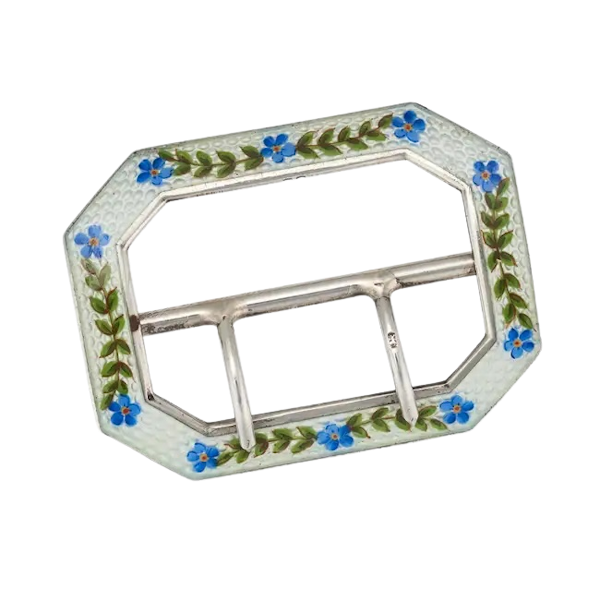 Levi & Salaman Enamel Belt Buckle - image 1