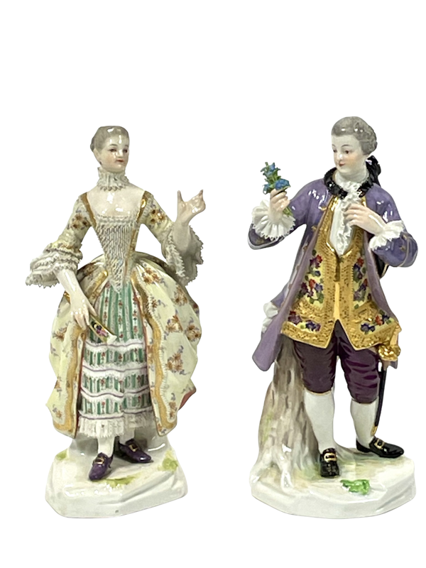 Pair of Meissen figures - image 1