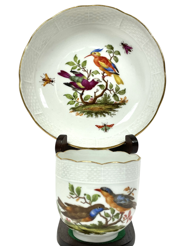 Meissen ornithological cups and saucers - image 1