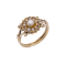 Victorian 15kt Gold Pearl Cluster Ring - image 1