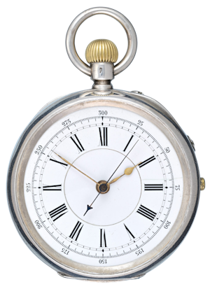 Silver Swiss Centre Seconds Chronograph