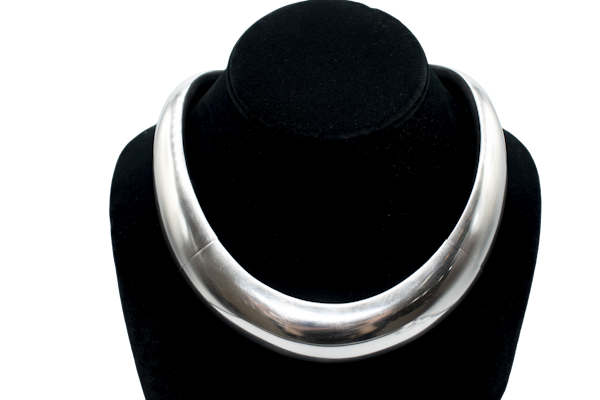 Solid Platinum Collar Necklace - image 1