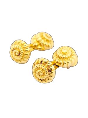 Vintage David Webb 18ct gold ammonite cufflinks SKU: 7793 DBGEMS