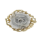 Deakin & Francis 9kt gold Agate Geode brooch - image 1