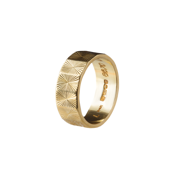 Sixties 18ct Gold Band - image 2