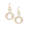 Cartier 18kt gold trinity hoop diamond earrings - image 1