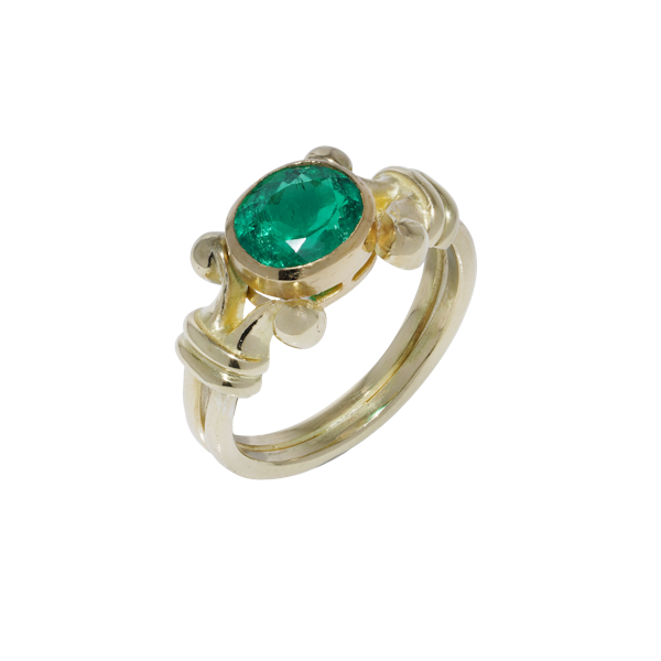 Theo Fennell 18 kt. Yellow gold 1.50ct. Emerald ring - image 1