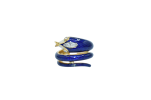 Enamel Snake Ring