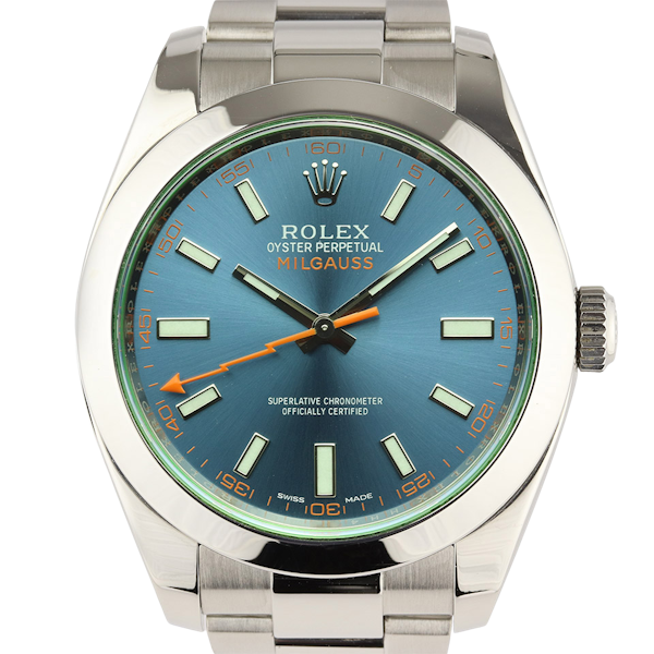 Rolex Milgauss | Ref 116400GV | Blue Dial | Steel | Year 2014 |  Box and Papers - image 1